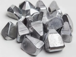 Shiny metal pieces in a pile.